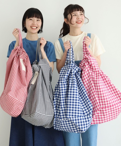 l'atelier du savon（アトリエドサボン）の「T/C 2wayでかバッグ（ショルダーバッグ・レディース・ブラック/ブルー/レッド/ピンク/レッド系その他/ブルー系その他・FREE）」の20枚目の写真