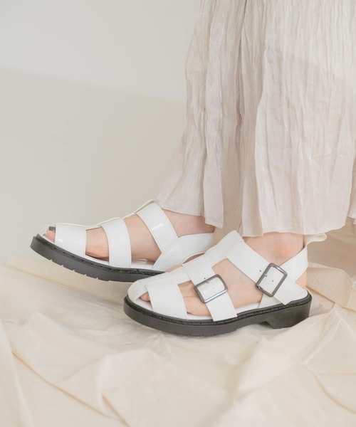 ITEMS URBANRESEARCH（アイテムズ アーバンリサーチ）の「グルカサンダル（サンダル・レディース・ブラック/オフホワイト・SMALL/MEDIUM/LARGE）」の5枚目の写真