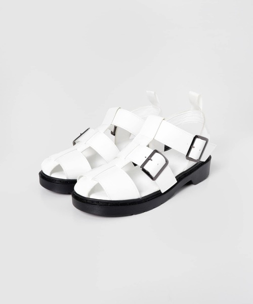 ITEMS URBANRESEARCH（アイテムズ アーバンリサーチ）の「グルカサンダル（サンダル・レディース・ブラック/オフホワイト・SMALL/MEDIUM/LARGE）」の10枚目の写真