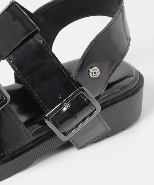 ITEMS URBANRESEARCH（アイテムズ アーバンリサーチ）の「グルカサンダル（サンダル・レディース・ブラック/オフホワイト・SMALL/MEDIUM/LARGE）」の15枚目の写真