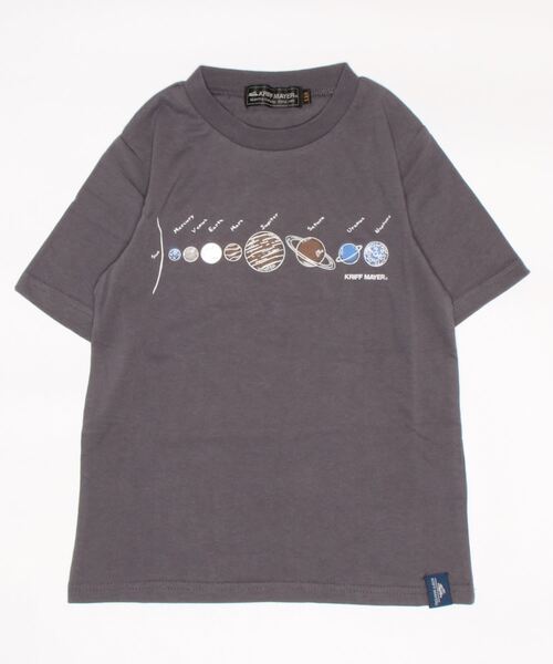 KRIFF MAYER Kid's Collection（クリフメイヤーキッズコレクション）の「太陽系TEE（Tシャツ/カットソー・キッズ・パープル/チャコール/ミント/オフホワイト・170/150/130/160/140/120）」の3枚目の写真