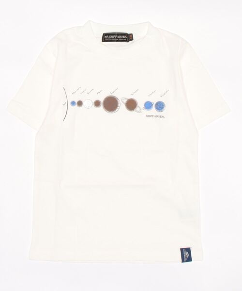 KRIFF MAYER Kid's Collection（クリフメイヤーキッズコレクション）の「太陽系TEE（Tシャツ/カットソー・キッズ・パープル/チャコール/ミント/オフホワイト・170/150/130/160/140/120）」の13枚目の写真
