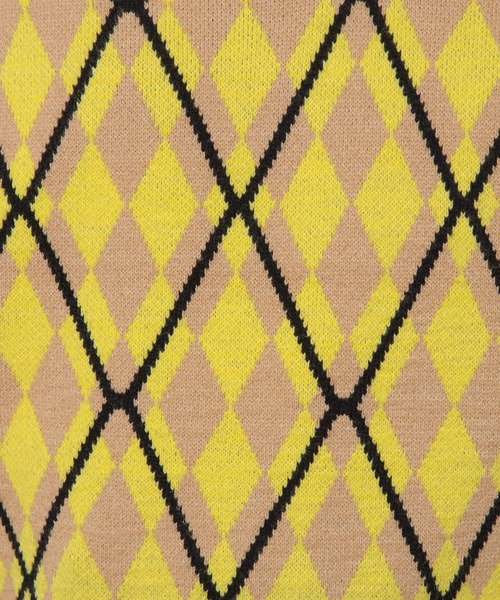 ALAND（エーランド）の「3.3Field Trip／ツートーンアーガイルベスト  2277661（ベスト・レディース・ネイビー/イエロー・FREE）」の17枚目の写真