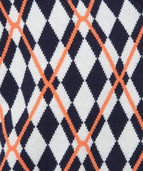 ALAND（エーランド）の「3.3Field Trip／ツートーンアーガイルベスト  2277661（ベスト・レディース・ネイビー/イエロー・FREE）」の18枚目の写真