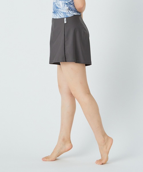 Julier Yoga and Relax（ジュリエヨガアンドリラックス）の「Julier Sunreflectionショートパンツ/水着・水陸両用・吸水速乾・UVカット（水着・レディース・カーキ/グレー・0/1）」の7枚目の写真