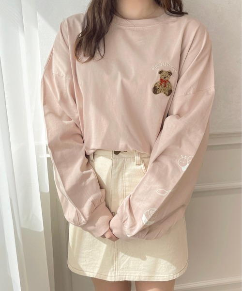 apres jour(アプレジュール)の「アソートアニマルロンT【ZOZOTOWN限定アイテム】(Tシャツ/カットソー・レディース・ライトブルー/オフホワイト/ホワイト系その他/ライトピンク・X-LARGE/フリー)」の6枚目の写真