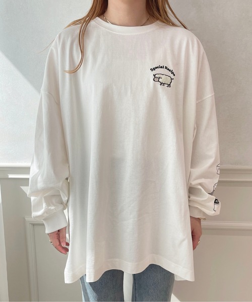 apres jour(アプレジュール)の「アソートアニマルロンT【ZOZOTOWN限定アイテム】(Tシャツ/カットソー・レディース・ライトブルー/オフホワイト/ホワイト系その他/ライトピンク・X-LARGE/フリー)」の13枚目の写真