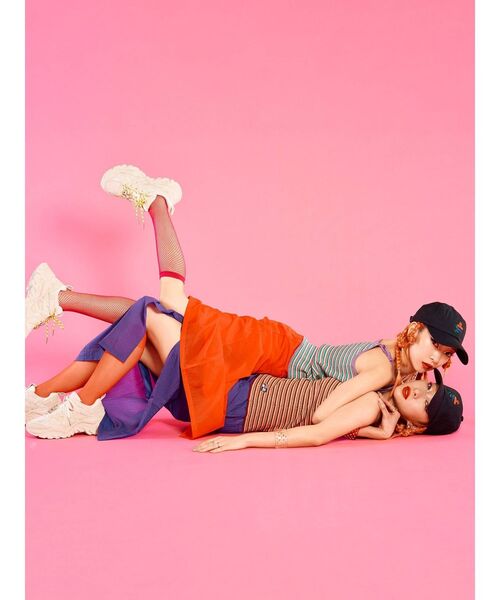 FILA（フィラ）の「FILA スカート【コラボ】（スカート・レディース・ブラック/パープル/レッド・MEDIUM）」の5枚目の写真