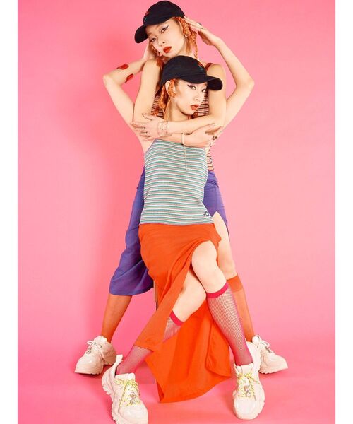 FILA（フィラ）の「FILA スカート【コラボ】（スカート・レディース・ブラック/パープル/レッド・MEDIUM）」の6枚目の写真