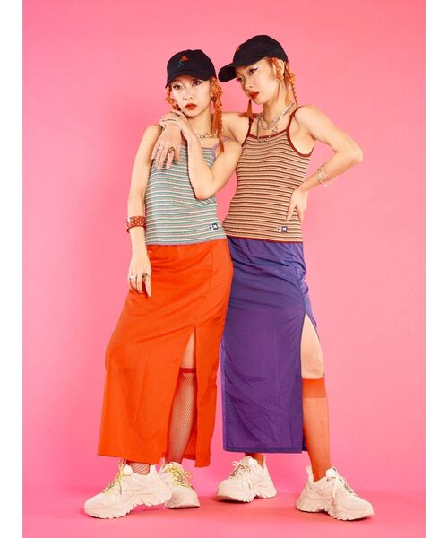 FILA（フィラ）の「FILA スカート【コラボ】（スカート・レディース・ブラック/パープル/レッド・MEDIUM）」の9枚目の写真