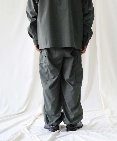 BACK NUMBER(バックナンバー)の「【接触冷感】【BACK NUMBER】「COOL」ワイドカーゴパンツ(カーゴパンツ・メンズ・ブラック/オリーブ・M/S/L)」の10枚目の写真