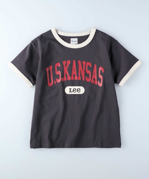 Lee（リー）の「【Lee】リンガーＴシャツ（Tシャツ/カットソー・レディース・ダークグレー・M/L）」の7枚目の写真