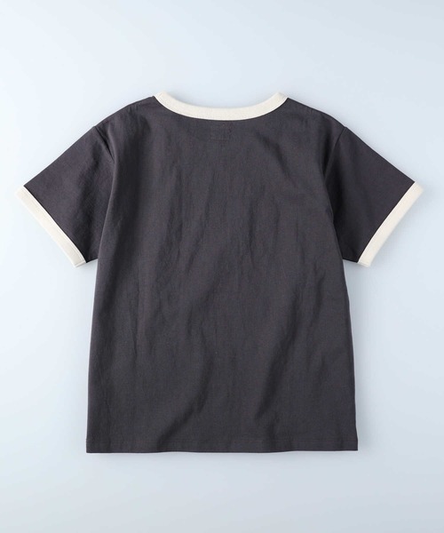 Lee（リー）の「【Lee】リンガーＴシャツ（Tシャツ/カットソー・レディース・ダークグレー・M/L）」の5枚目の写真