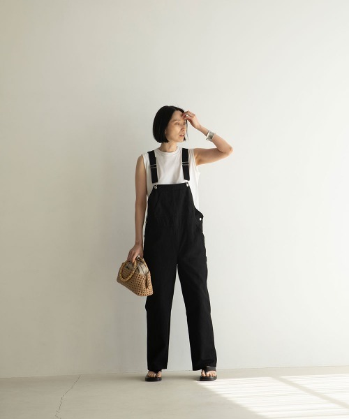 marjour(マージュール)の「TWILL SALOPETTO(サロペット/オーバーオール・レディース・ブラック・M)」の5枚目の写真