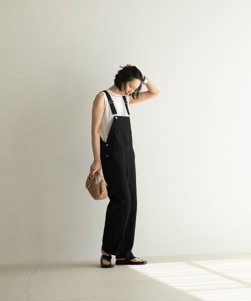 marjour(マージュール)の「TWILL SALOPETTO(サロペット/オーバーオール・レディース・ブラック・M)」の21枚目の写真
