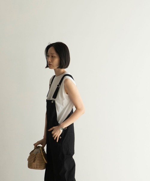 marjour(マージュール)の「TWILL SALOPETTO(サロペット/オーバーオール・レディース・ブラック・M)」の6枚目の写真