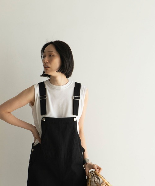 marjour(マージュール)の「TWILL SALOPETTO(サロペット/オーバーオール・レディース・ブラック・M)」の14枚目の写真