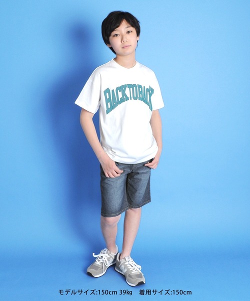 GLAZOS(グラソス)の「OE天竺・ドロップショルダーアソートカレッジ半袖Tシャツ(Tシャツ/カットソー・キッズ・ホワイト/ネイビー/グレー・130cm/140cm/150cm/160cm/170cm)」の10枚目の写真