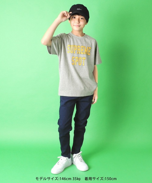 GLAZOS(グラソス)の「OE天竺・ドロップショルダーアソートカレッジ半袖Tシャツ(Tシャツ/カットソー・キッズ・ホワイト/ネイビー/グレー・130cm/140cm/150cm/160cm/170cm)」の13枚目の写真