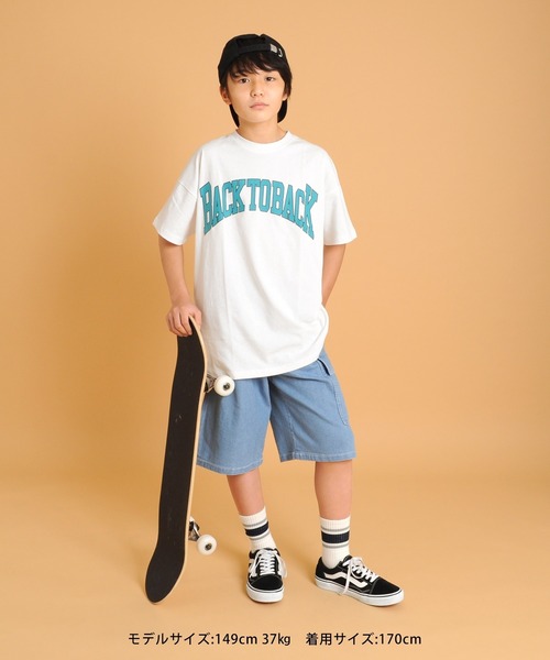 GLAZOS(グラソス)の「OE天竺・ドロップショルダーアソートカレッジ半袖Tシャツ(Tシャツ/カットソー・キッズ・ホワイト/ネイビー/グレー・130cm/140cm/150cm/160cm/170cm)」の18枚目の写真