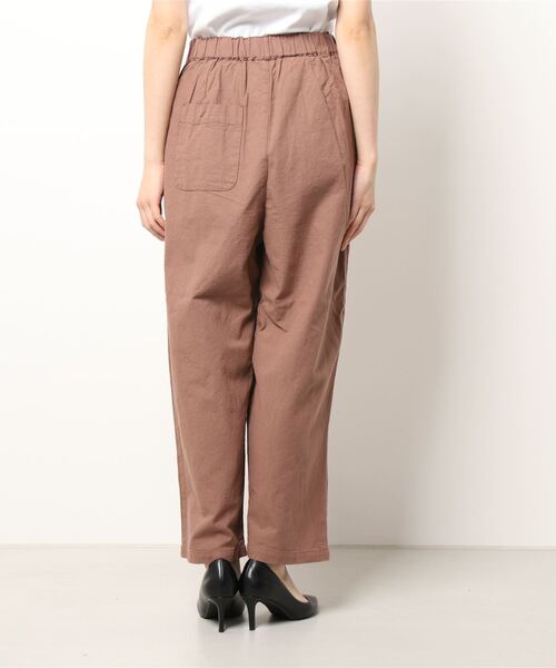 Samansa Mos2（サマンサ モスモス）の「フロントボタン8分丈ストレートパンツ（その他パンツ・レディース・ネイビー/ブラウン/ベージュ・ﾌﾘ-）」の5枚目の写真