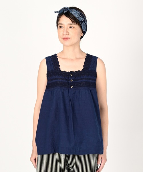 45Rインドカディdeカットワーク　キャミソール 45Rインドカディdeカットワークキャミソール