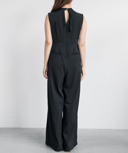 mysty woman(ミスティウーマン)の「ツケエリワイドオールインワン 288365(つなぎ/オールインワン・レディース・ブラック/アイボリー・SMALL/MEDIUM)」の16枚目の写真