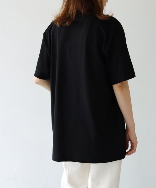 HER CLOSET（ハークローゼット）の「【shemoshelly】5.6オンス猫アニマルレトロプリントTシャツ（Tシャツ/カットソー・レディース・ホワイト/ブラック・S/M/L）」の7枚目の写真