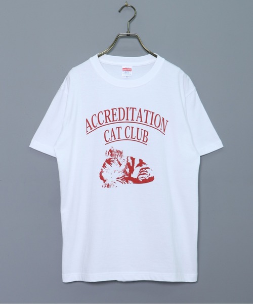 HER CLOSET（ハークローゼット）の「【shemoshelly】5.6オンス猫アニマルレトロプリントTシャツ（Tシャツ/カットソー・レディース・ホワイト/ブラック・S/M/L）」の16枚目の写真
