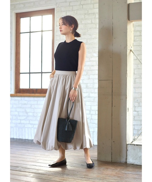 STYLE DELI（スタイルデリ）の「涼感ノースリーブニットトップス（ニット/セーター・レディース・ブラック/ネイビー/ロイヤルブルー/ピンク・MEDIUM）」の6枚目の写真