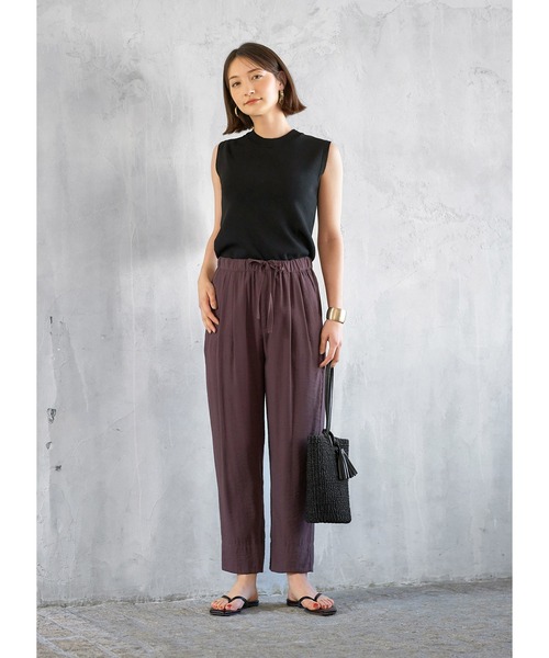 STYLE DELI（スタイルデリ）の「涼感ノースリーブニットトップス（ニット/セーター・レディース・ブラック/ネイビー/ロイヤルブルー/ピンク・MEDIUM）」の12枚目の写真