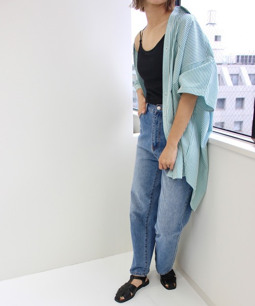 MLI'A（エムリア）の「パット付キャミソール（キャミソール・レディース・アイボリー/ブラック/グリーン・M）」の14枚目の写真