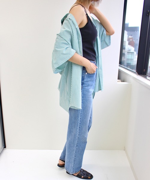 MLI'A（エムリア）の「パット付キャミソール（キャミソール・レディース・アイボリー/ブラック/グリーン・M）」の12枚目の写真