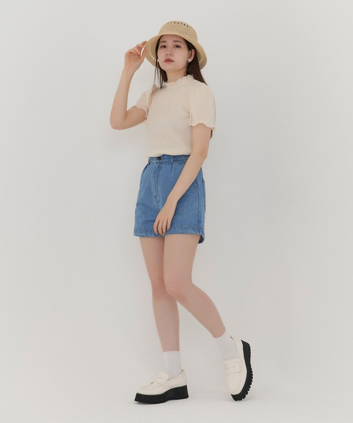 TINA：JOJUN（ティーナジョジュン）の「楊柳 バックリボントップス TINA：JOJUN（シャツ/ブラウス・レディース・ブラック/イエロー/アイボリー・M）」の11枚目の写真