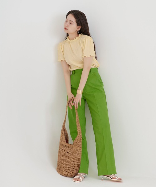 TINA：JOJUN（ティーナジョジュン）の「楊柳 バックリボントップス TINA：JOJUN（シャツ/ブラウス・レディース・ブラック/イエロー/アイボリー・M）」の19枚目の写真