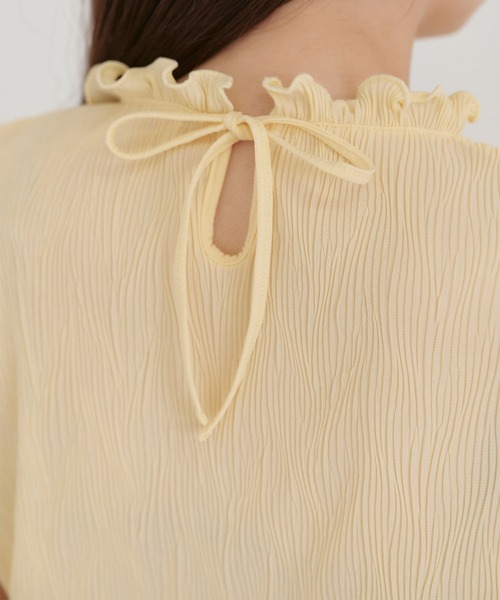 TINA：JOJUN（ティーナジョジュン）の「楊柳 バックリボントップス TINA：JOJUN（シャツ/ブラウス・レディース・ブラック/イエロー/アイボリー・M）」の22枚目の写真