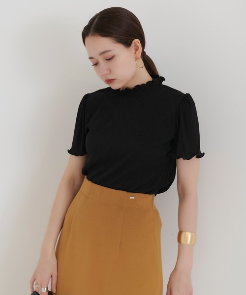 TINA：JOJUN（ティーナジョジュン）の「楊柳 バックリボントップス TINA：JOJUN（シャツ/ブラウス・レディース・ブラック/イエロー/アイボリー・M）」の15枚目の写真