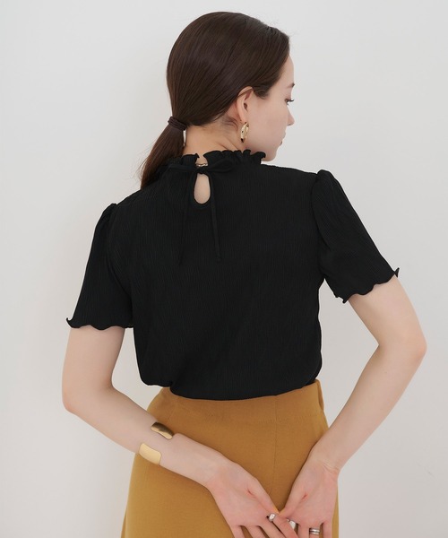 TINA：JOJUN（ティーナジョジュン）の「楊柳 バックリボントップス TINA：JOJUN（シャツ/ブラウス・レディース・ブラック/イエロー/アイボリー・M）」の10枚目の写真