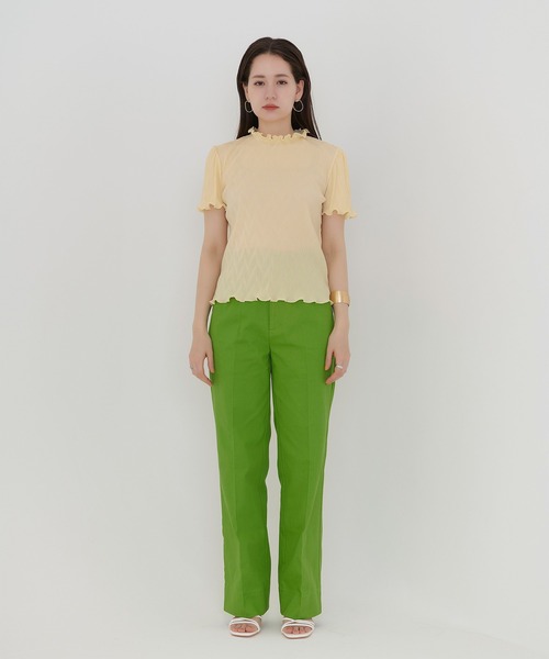 TINA：JOJUN（ティーナジョジュン）の「楊柳 バックリボントップス TINA：JOJUN（シャツ/ブラウス・レディース・ブラック/イエロー/アイボリー・M）」の8枚目の写真