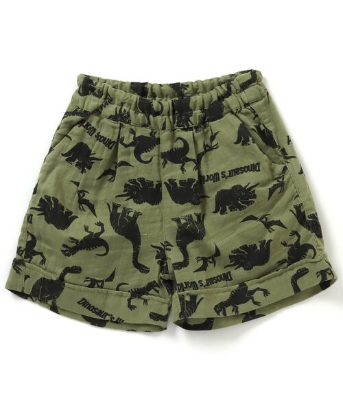 Ampersand（アンパサンド）の「版画風恐竜総柄前あきパジャマ（ルームウェア/パジャマ・キッズ・グレー/カーキ/キャメル・100/130/90/110/120/140/80）」の9枚目の写真