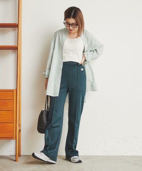 coen（コーエン）の「コットンブレンドバンドカラーシャツ#（シャツ/ブラウス・レディース・オフホワイト/ケリー/コバルトブルー/オレンジ/ブラウン/パープル/その他・M/L）」の11枚目の写真