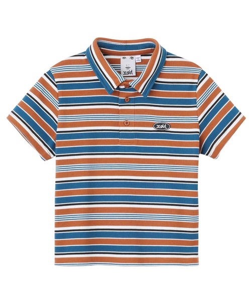 X-girl(エックスガール)の「STRIPED S/S BABY POLO SHIRT(ポロシャツ・レディース・ブラック/ブラウン/バーガンディー・S/M)」の13枚目の写真