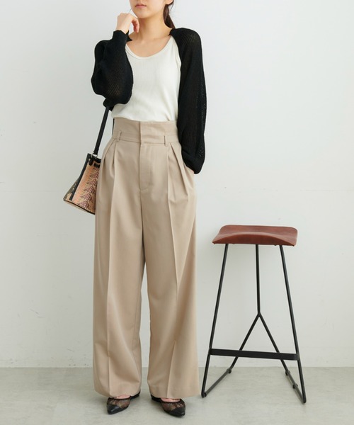 FREE'S MART（フリーズマート）の「◇短丈ニットボレロ（カーディガン/ボレロ・レディース・ホワイト/ブラック/ライトグリーン・FREE）」の11枚目の写真