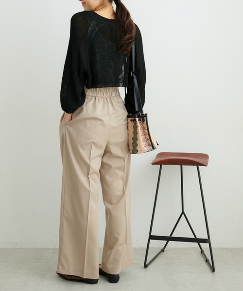 FREE'S MART（フリーズマート）の「◇短丈ニットボレロ（カーディガン/ボレロ・レディース・ホワイト/ブラック/ライトグリーン・FREE）」の10枚目の写真