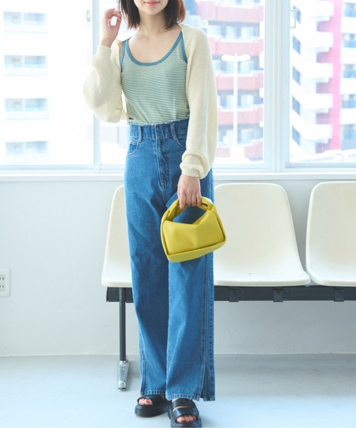 FREE'S MART（フリーズマート）の「◇短丈ニットボレロ（カーディガン/ボレロ・レディース・ホワイト/ブラック/ライトグリーン・FREE）」の19枚目の写真