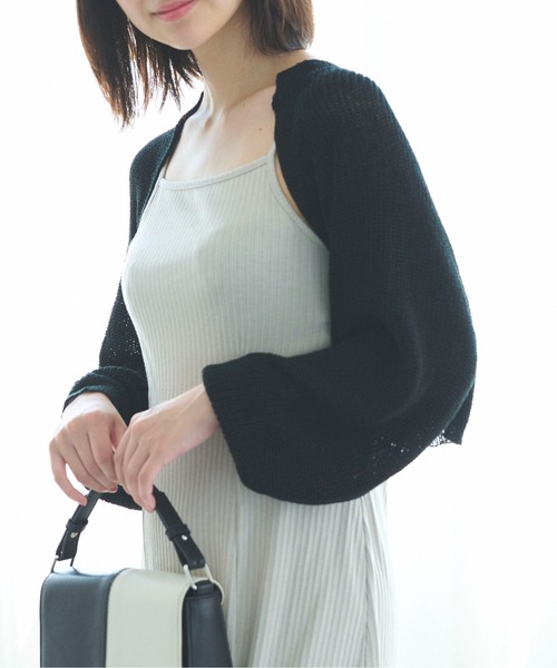 FREE'S MART（フリーズマート）の「◇短丈ニットボレロ（カーディガン/ボレロ・レディース・ホワイト/ブラック/ライトグリーン・FREE）」の22枚目の写真