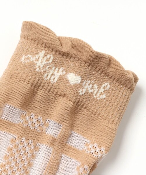 algy（アルジー）の「チェック柄シースルークルーソックス（ソックス/靴下・キッズ・ブラック/ベージュ/オフホワイト・24/21）」の13枚目の写真