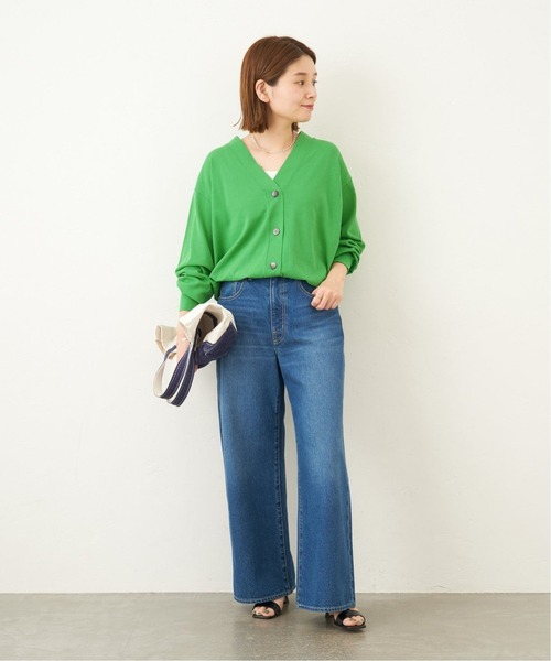 JOURNAL STANDARD(ジャーナルスタンダード)の「《追加2》アイスコットン CROP Vネックカーデ(カーディガン/ボレロ・レディース・ブラック/グリーン/タン・FREE)」の15枚目の写真