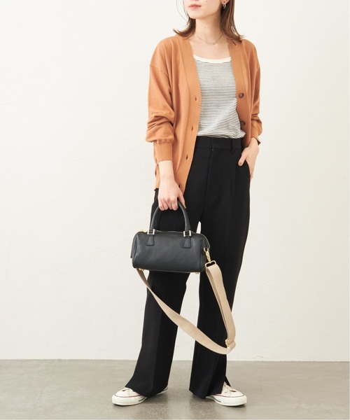 JOURNAL STANDARD(ジャーナルスタンダード)の「《追加2》アイスコットン CROP Vネックカーデ(カーディガン/ボレロ・レディース・ブラック/グリーン/タン・FREE)」の14枚目の写真