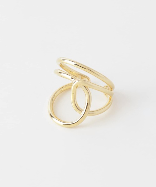 SMELLY（スメリー）の「メタルラインワイドリング（リング・レディース・ゴールド・-）」の4枚目の写真